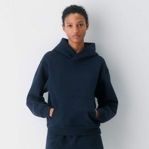 Aritzia Cozy Sweatfleece Perfect Hoodie Navy Blue Size S
